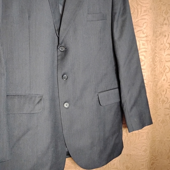 Elegant Men's Dark Blazer - Picture 6 of 16
